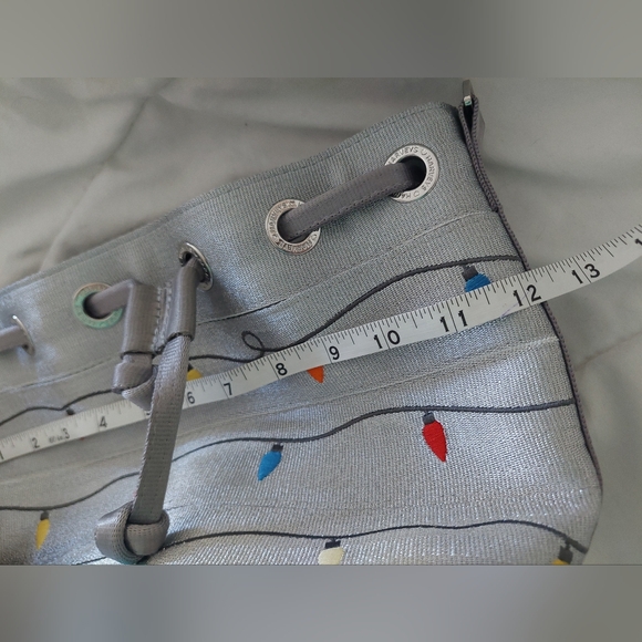 Harveys Silver Tinsel Christmas Lights Medium Park Hopper Bag - NO STRAP/CHARM - Picture 9 of 11